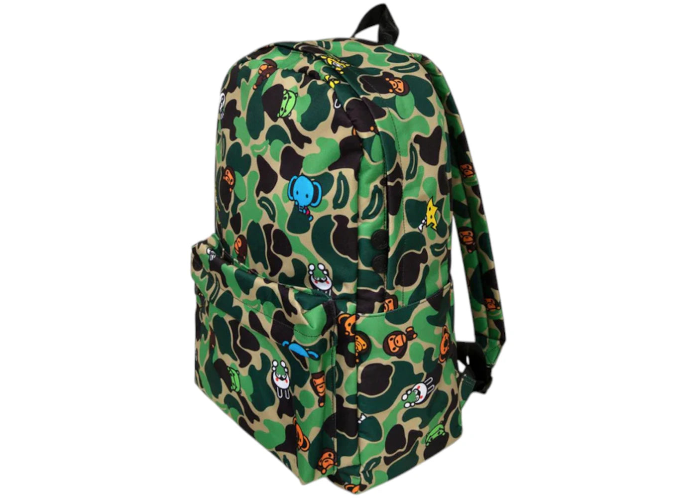 BAPE ABC Milo All Friends Large Backpack (SS25) Green - vue secondaire A