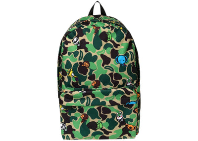 BAPE ABC Milo All Friends Großer Rucksack (SS25) Grün