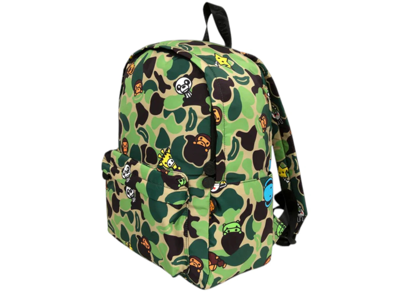 BAPE ABC Milo All Friends Medium Backpack (SS25) Green - vue secondaire B