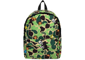 BAPE ABC Milo All Friends Medium Backpack (SS25) Green
