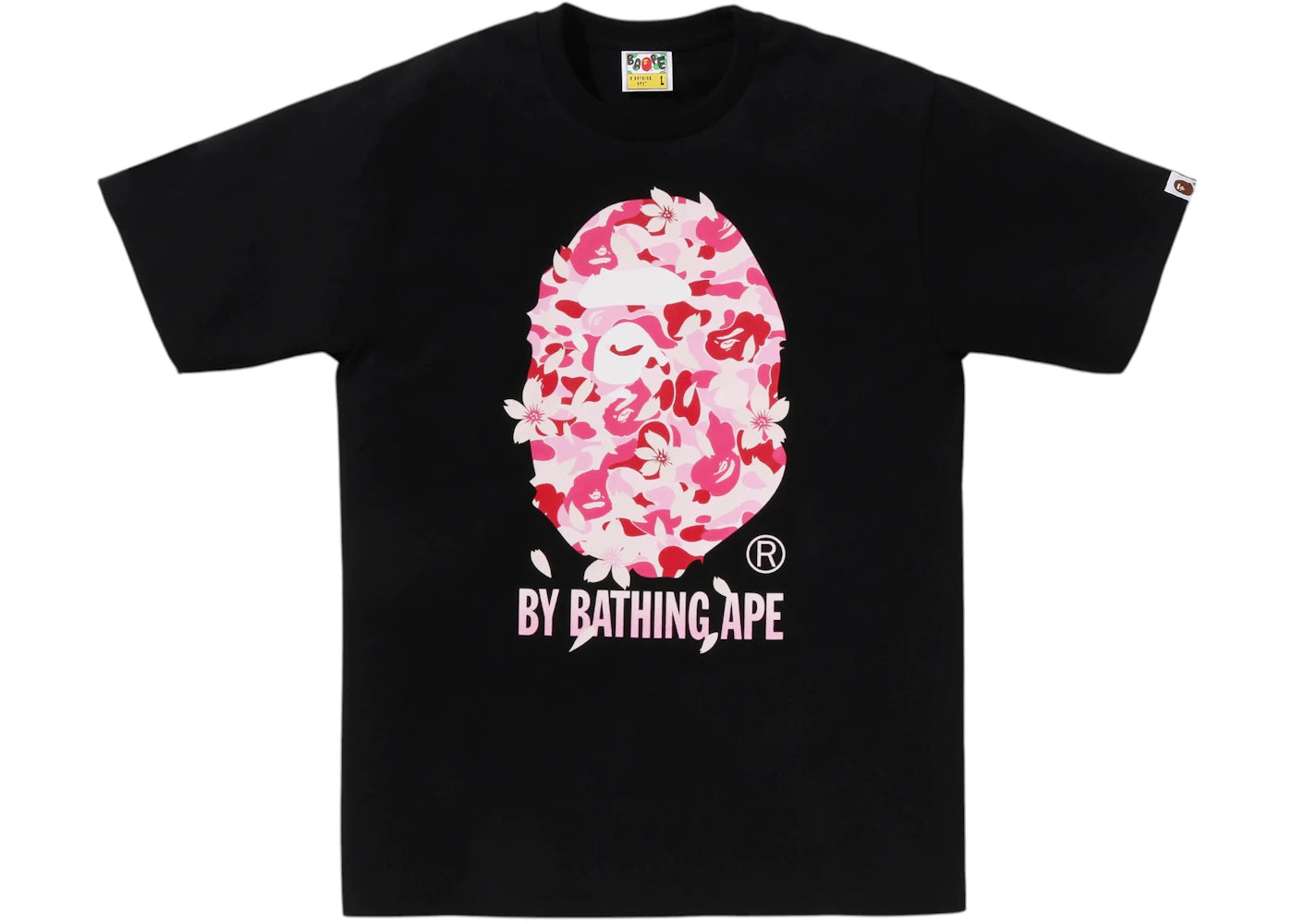 BAPE ABC Sakura Camo By Bathing Ape Tee (SS26) Black - vue 360