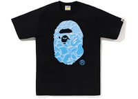BAPE ABC Sea Surface Camo Ape Head Tee Black
