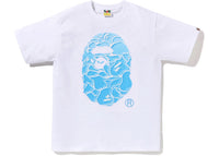 BAPE ABC Sea Surface Camo Ape Head Tee White