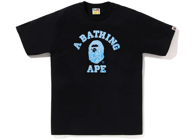 BAPE ABC Sea Surface Camo College Tee Black