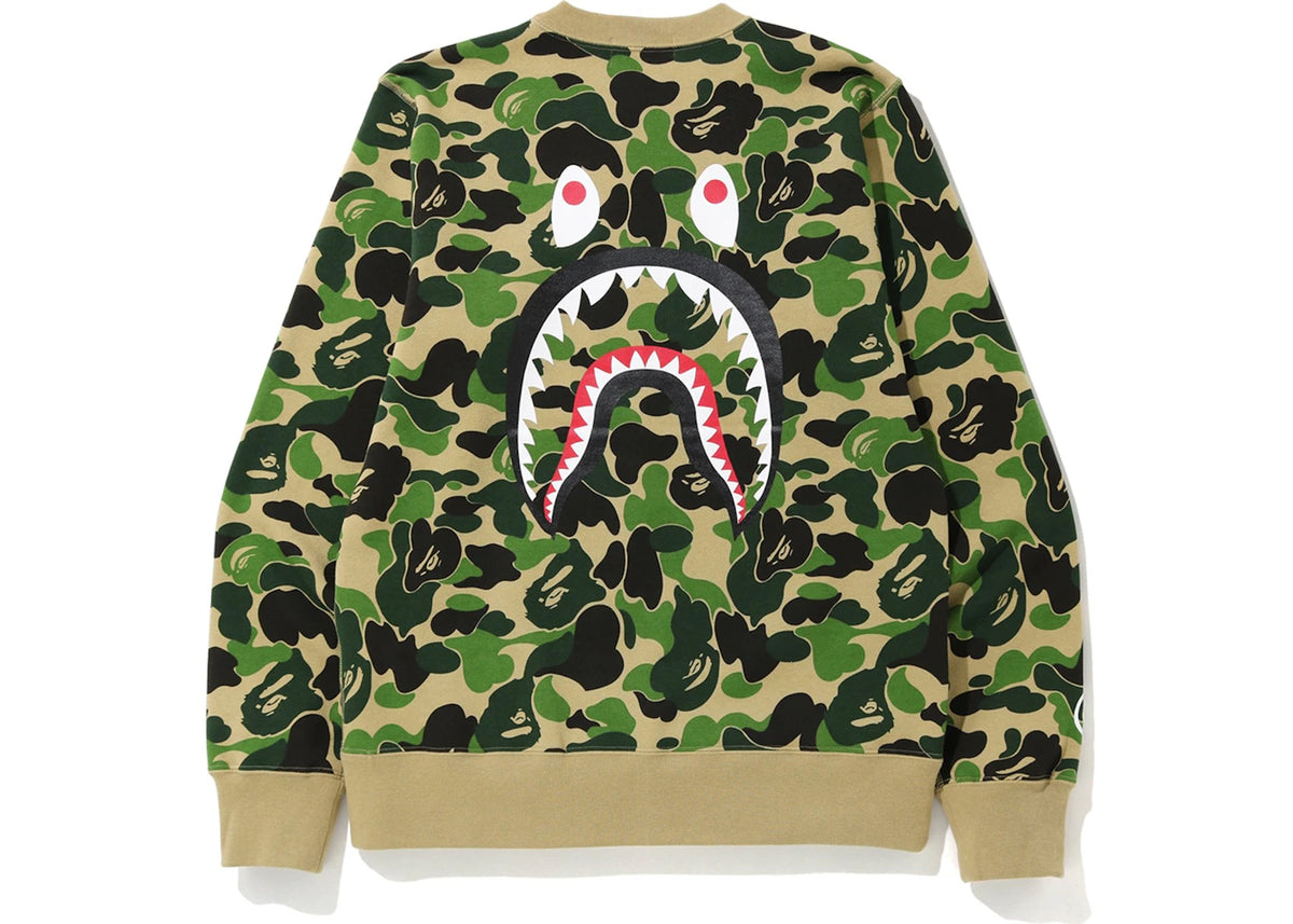 BAPE ABC Shark Crewneck Green - vue secondaire B