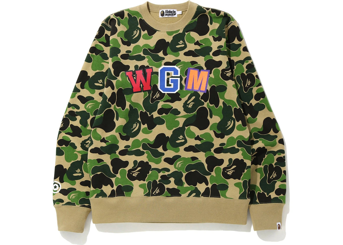 BAPE ABC Shark Crewneck Green - vue secondaire A