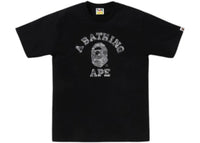 BAPE Abc Camo Reflective on College T-shirt Black