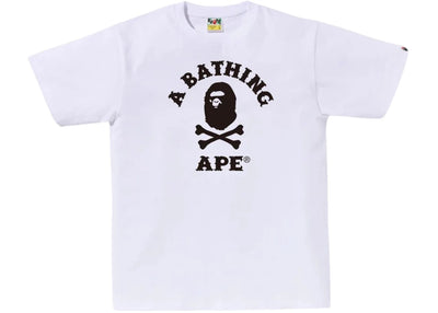 BAPE Ape Crossbone College Tee (SS25) White