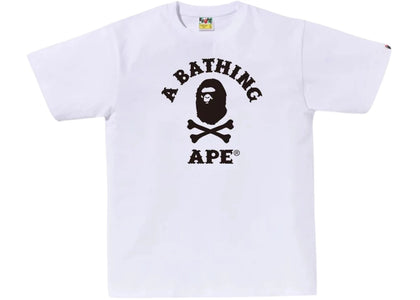 BAPE Ape Crossbone College Tee (SS25) White