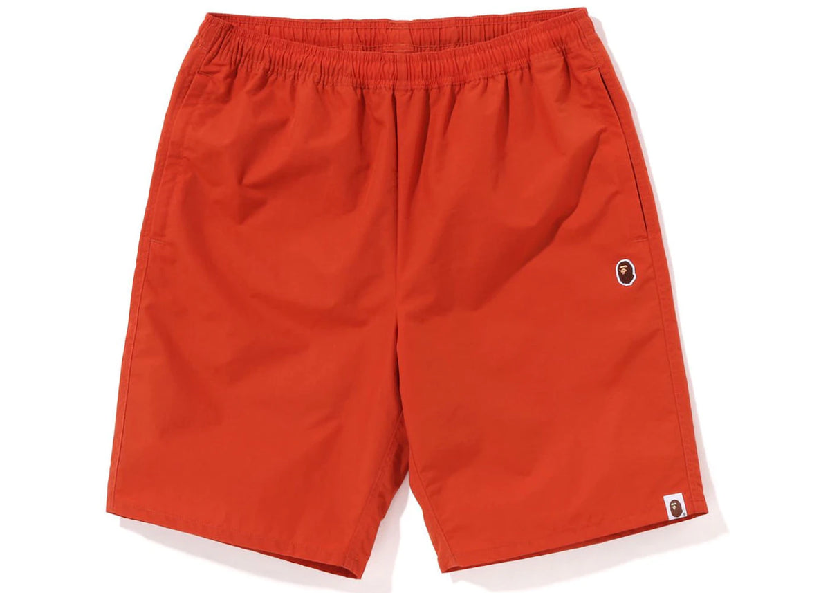 BAPE Ape Head Beach Shorts Orange - vue 360