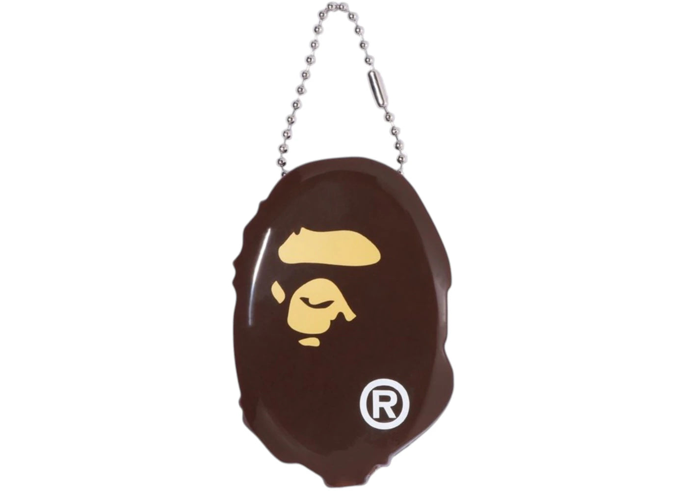 BAPE Ape Head Coin Case (FW25) Brown - vue 360