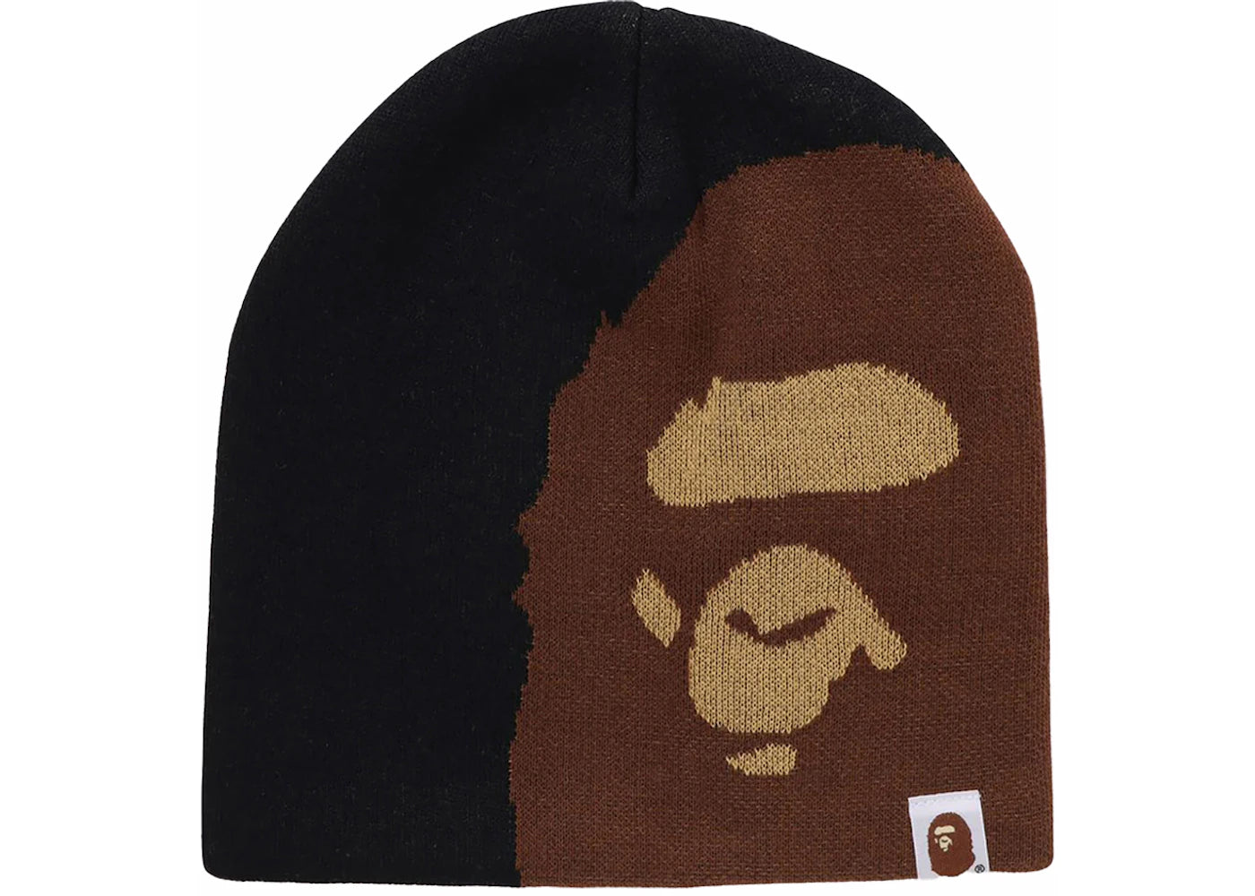 BAPE Ape Head Knit Cap Black - vue 360