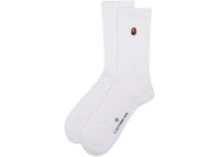 BAPE Ape Head One Point 1I80184002 Socks White