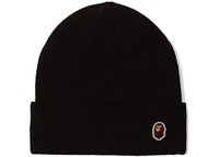 BAPE Ape Head One Point Knit Cap (FW21) Black