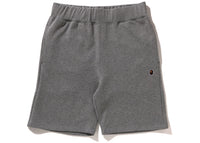 BAPE Ape Head One Point Sweat Short Grey