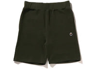 BAPE Ape Head One Point Sweat Short Olive Drab