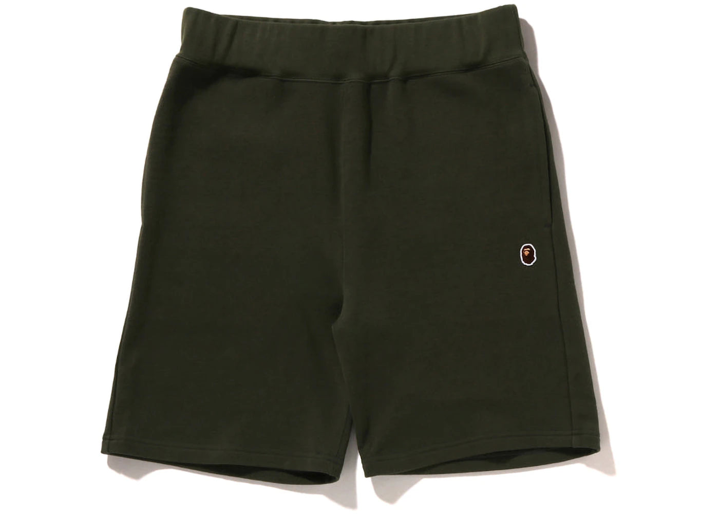BAPE Ape Head One Point Sweat Short Olive Drab - vue secondaire A