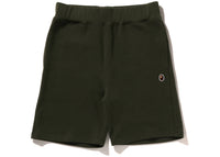 BAPE Ape Head One Point Sweat Short Olive Drab