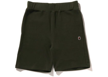 BAPE Ape Head One Point Sweat Short Olive Drab - product view 2