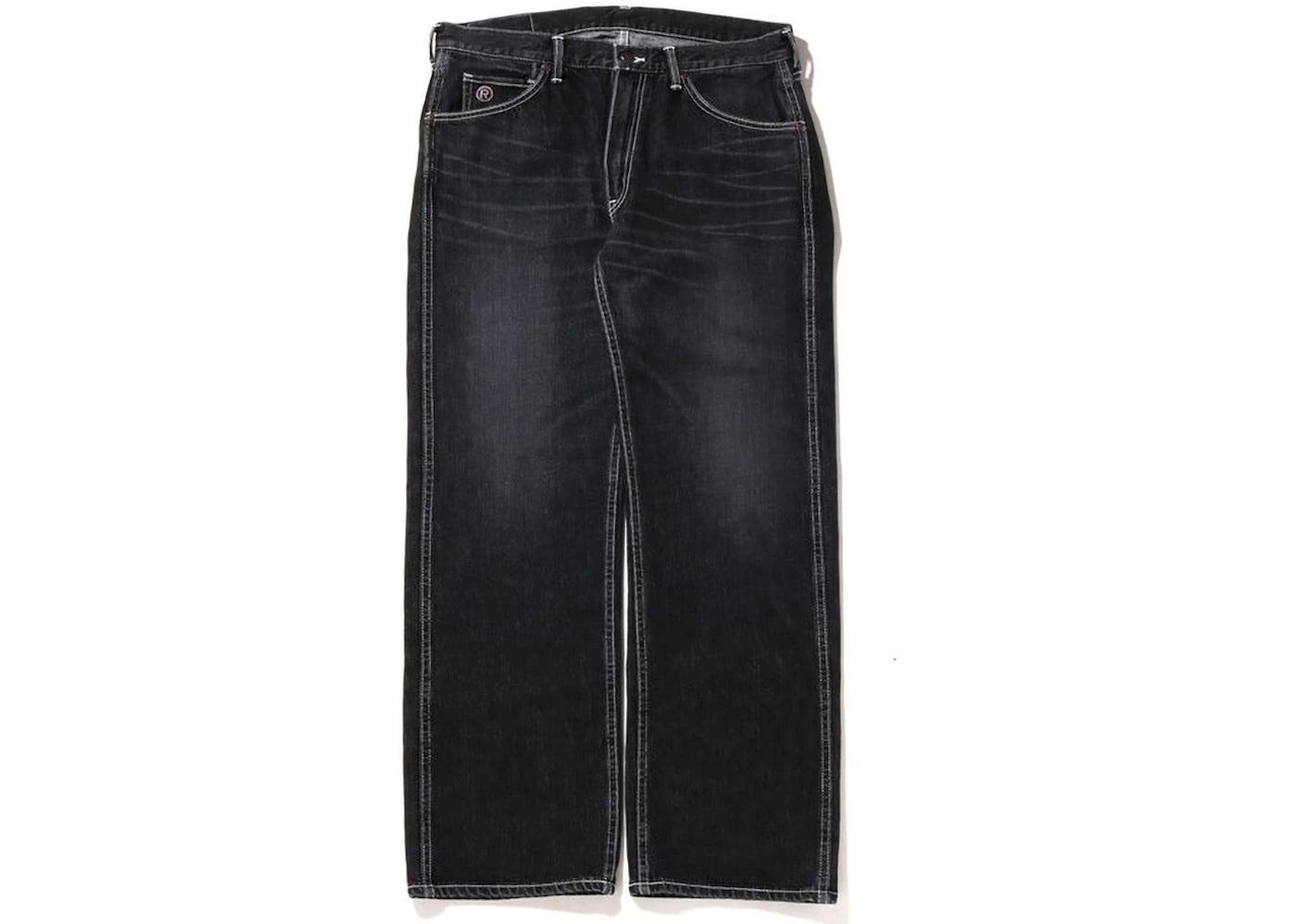 BAPE Ape Head Relaxed Fit Denim Black - vue secondaire A