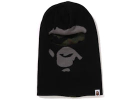 BAPE Ape Head Reversible Knit Balaclava Black