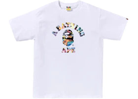 BAPE Art Camo College Tee White