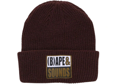 BAPE (B)Ape Sounds Knit Cap Brown