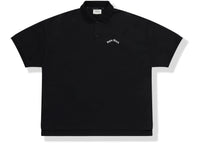 BAPE BLACK Logo Polo Black