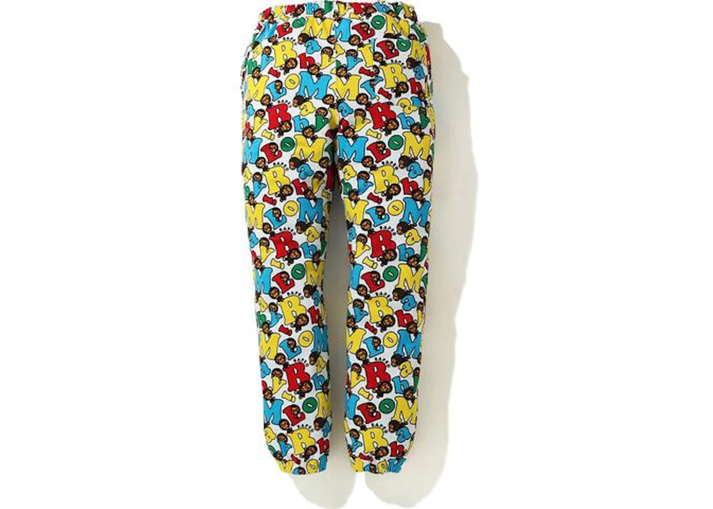BAPE Baby Milo Alphabet Slim Sweatpants Multi - vue secondaire B