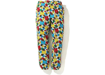 BAPE Baby Milo Alphabet Slim Sweatpants Multi - apparel view 2