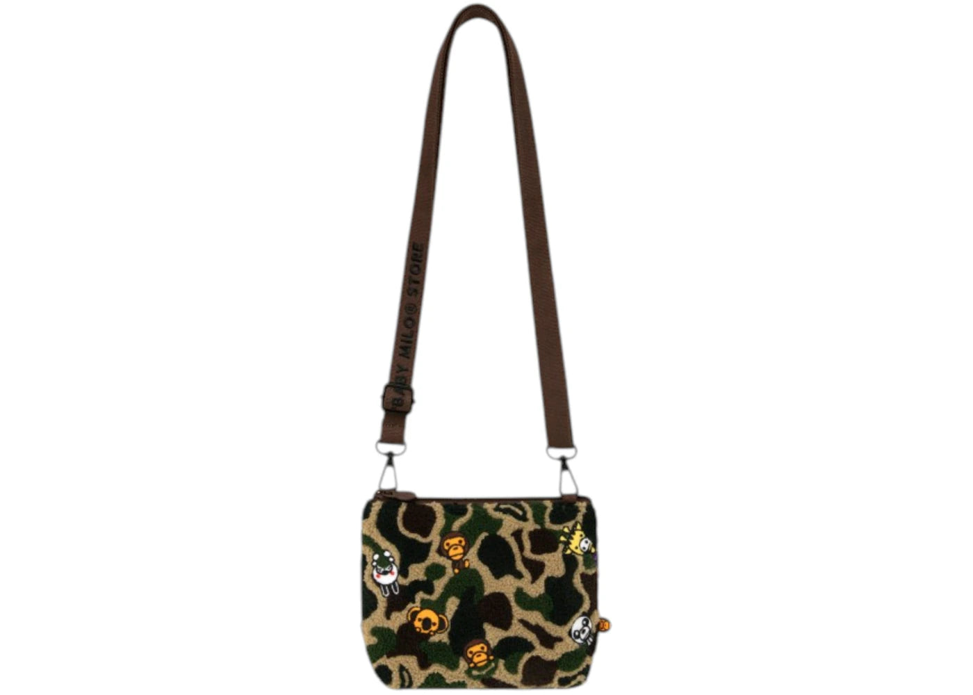 BAPE Baby Milo Camo Crossbody Bag Army Green - vue secondaire A