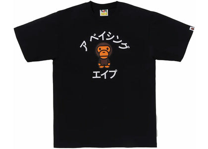 BAPE Baby Milo College Tee Black - product view 2