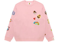 BAPE Baby Milo Crewneck Sweatshirt Pink