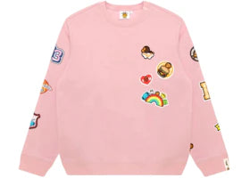 BAPE Baby Milo Crewneck Sweatshirt Pink