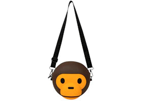 BAPE Baby Milo Face Crossbody Bag Brown - vue 360