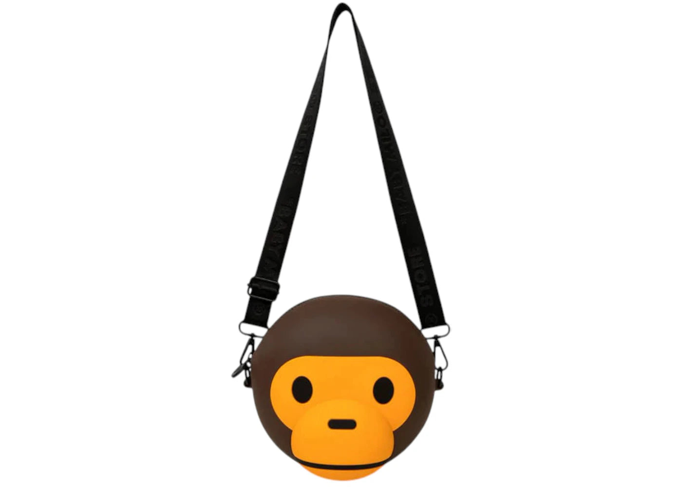 BAPE Baby Milo Face Crossbody Bag Brown - vue secondaire A