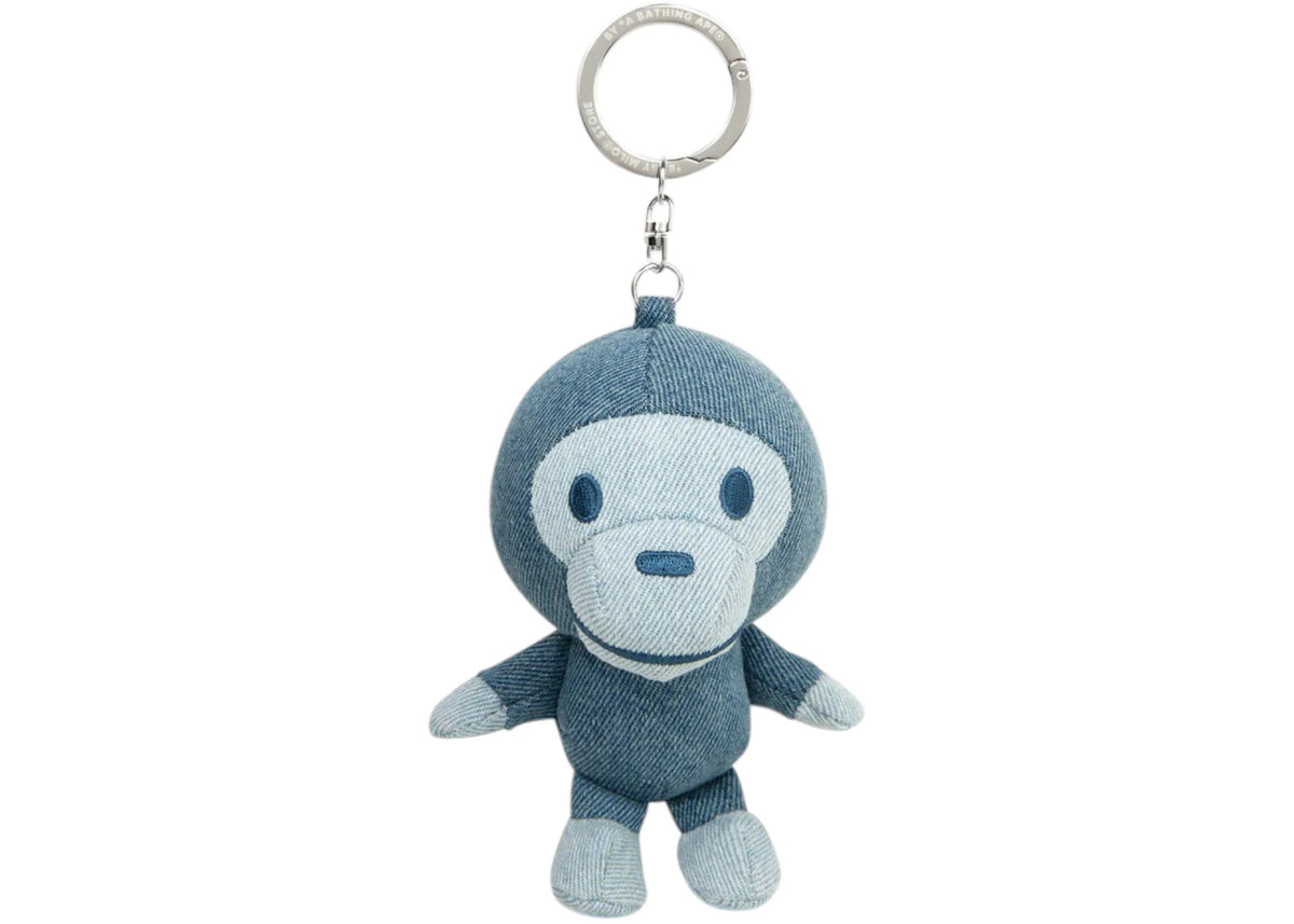 BAPE Baby Milo Plush Keychain Navy - vue 360