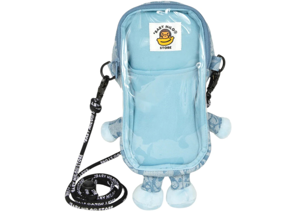 BAPE Baby Milo Plush Mobile Bag Blue Multi - vue secondaire A