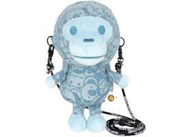 BAPE Baby Milo Plush Mobile Bag Blue Multi