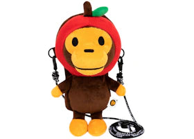 BAPE Baby Milo Plush Mobile Bag Bright Red - vue 360