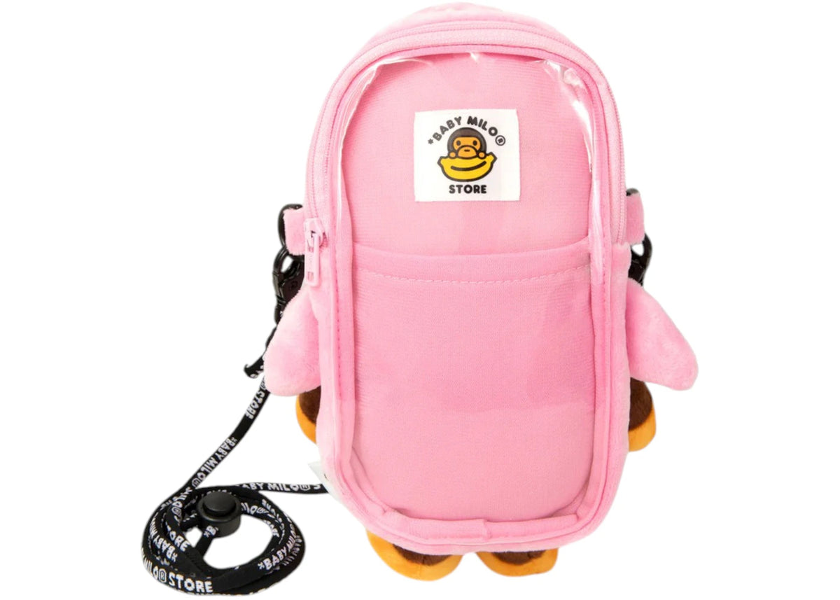BAPE Baby Milo Plush Mobile Bag Pale Pink - vue secondaire B