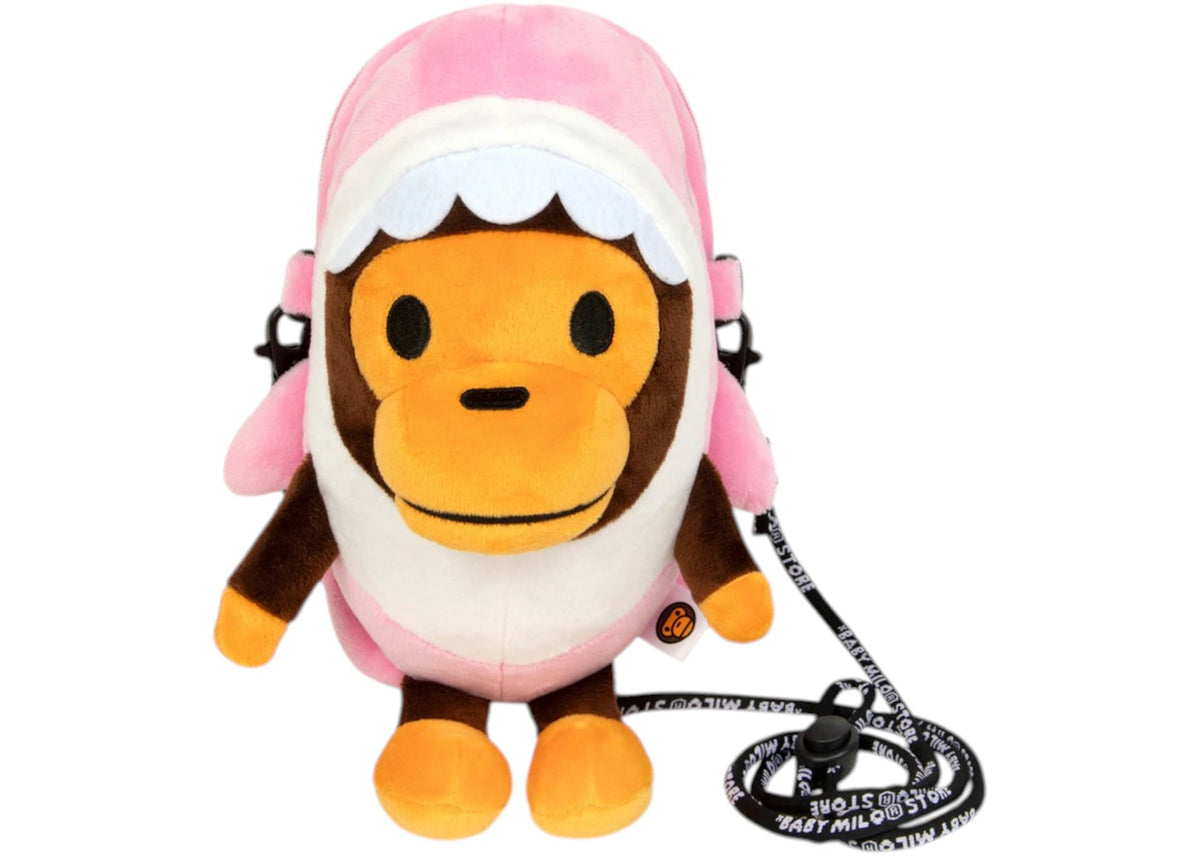 BAPE Baby Milo Plush Mobile Bag Pale Pink - vue secondaire A