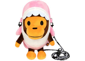 BAPE Baby Milo Plush Mobile Bag Pale Pink - vue 360