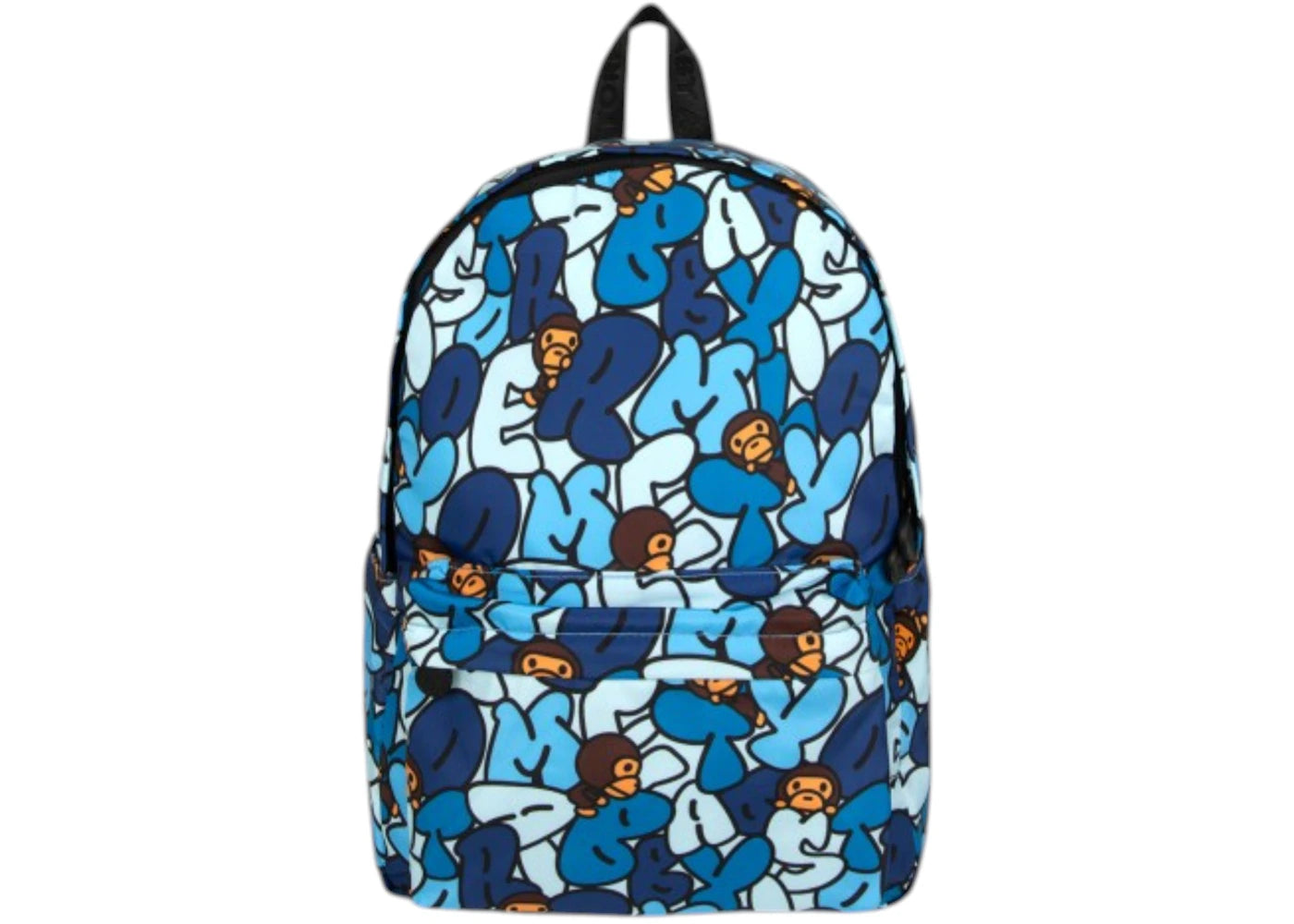 BAPE Baby Milo Soft Medium Backpack Blue - vue 360