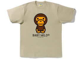 BAPE Baby Milo Tee (FW22) Beige - vue 360