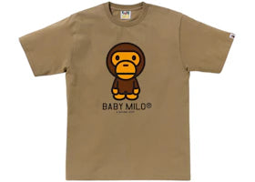 BAPE Baby Milo Tee (FW24) Beige - vue 360