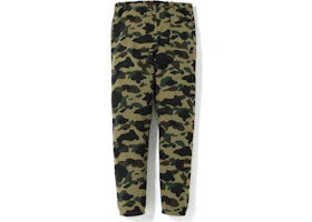BAPE Bape 1St Camo Side Logo Slim Sweatpants Green - vue 360
