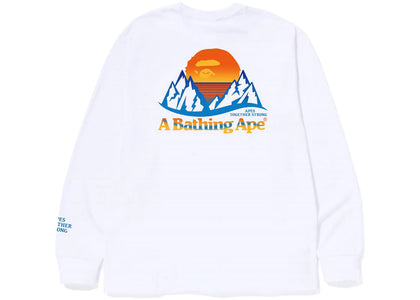 BAPE Bape Mountain L/S Tee (FW22) White - product view 2