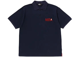 BAPE Basic Polo Shirt Navy