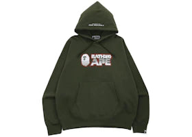 BAPE Bathing Ape Loose Fit Pullover Hoodie Olivedrab